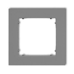 Cadre universel simple en plastique gris mat 27MR-1 Karlik Mini