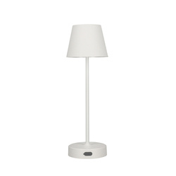 Lampe de table NELI, 2,7W LED, blanc, avec batterie 2200mAh, IP54, couleur chaude, 200lm, 33cm, EDO777642 EDO Solutions