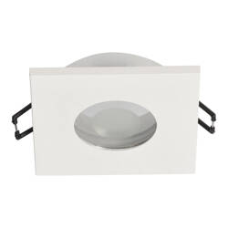 OPIL SQ Blanc, GU10/GX5.3, IP44, luminaire encastré pour la salle de bains, carré, blanc, EDO777336 EDO Solutions