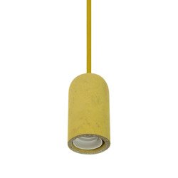 Suspension jaune rond beton E27 Yellow Concrete Holder-Canopy VT-7668-Y 3745 V-TAC