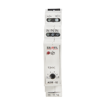 Automat d'escalier; IP20; 24VAC; 24VDC; SPST-NO; DIN; 16A; -20÷45°C; ASM-02/24V ZAMEL