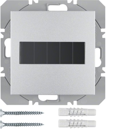 S.1/B.7 KNX RF Bouton simple plat avec alimentation solaire Berker.net, alu, mat Berker 85655183