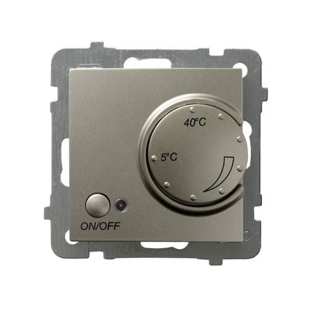 Thermostat avec  sonde extérieure, satin light Ospel As RTP-1GN/m/45