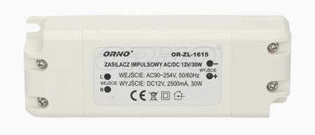 alimentation LED 12V, 30W, IP20, OR-ZL-1615 Orno